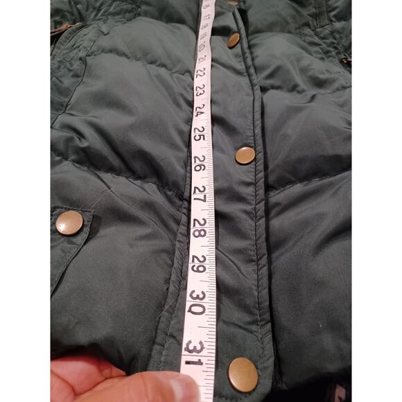 Dark Army green quilted Women’s Jacket Women's puffer coat Size Large - Picture 5 of 8